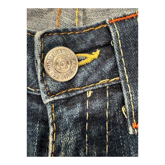 True Religion Joey Big T Flare Blue Jeans Vintage Women's Size 28 Y2K - Picture 3 of 10